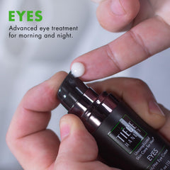 Tiege Hanley Eye Cream with niacinamide boost supports smoother skin texture.