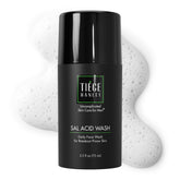 Tiege Hanley Salicylic Acid Cleanser bottle with pump for daily gentle cleansing and oil control
