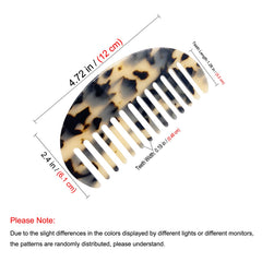 TIENAILING wide-tooth detangling comb on thick curly hair reduces breakage during daily use.