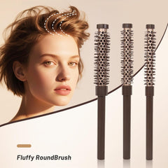 TIENQI 3pcs brush set in dryer action demonstrates faster drying with vented barrels