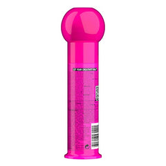 TIGI Bed Head After Party cream dispense demonstrates lightweight anti-frizz application.