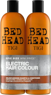 TIGI Bed Head Colour Goddess shampoo bottle—color protection for vibrant dyed hair.