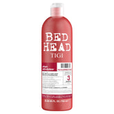 TIGI Bed Head Resurrection Shampoo bottle offers moisture-rich care for hair in need.
