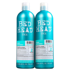 TIGI Bed Head Urban Anti-dote Recovery Shampoo bottle highlighting color protection and hydration benefits.