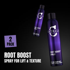 TIGI Catwalk Root Boost Spray Foam provides natural-looking root lift for fine hair.