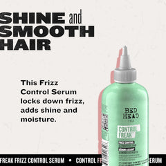 Frizz-free hair with TIGI Control Freak and a glossy finish.
