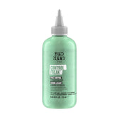 TIGI Control Freak serum bottle demonstrating frizz control for smooth curls.