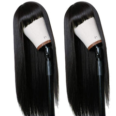 TIMANZO bangs closeup showing natural fringe and vibrant color for fashion looks.