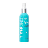 Timeless Skin Care HA Matrixyl3000 cucumber spray bottle for hydrating and soothing skin.