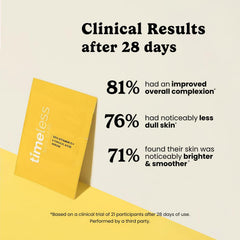 Timeless Skin Care Vitamin C serum single-use pouches for convenient daily use