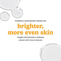 Timeless Skin Care Vitamin C Serum texture closeup demonstrates lightweight, non-greasy feel.