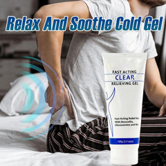TIMLIFE post-workout relief gel used on tired muscles after activity.
