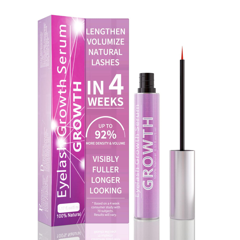 Tinclen eyelash growth serum bottle closeup for daily lash care and conditioning.