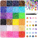 TINKRSTUFF resin jelly rhinestones 12600pcs pack for vibrant DIY embellishments on crafts