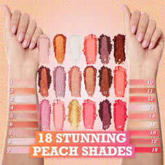 Tintark Peach Please application demo shows easy blending with ultra-velvety powder for smooth lids.