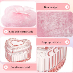 Tioncy heart powder puff container portable and mess free for touch ups.