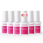 TIPHULAN 42ml brush-on nail glue bottle application for precise bonding