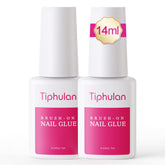 TIPHULAN nail glue with built-in brush for precise, mess-free application