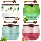 TIRDET bee lip balm honey pot front view for portable moisturization.