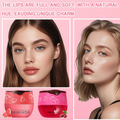 TIRDET natural ingredients list featuring propolis, coconut and fruit extracts for nourishing lips.