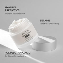 TIRTIR Ceramic Cream Light texture close-up demonstrating smooth, quick-absorbing formula
