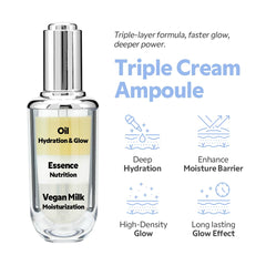 TIRTIR Ceramic Milk Ampoule rice bran packaging highlights antioxidant protection.