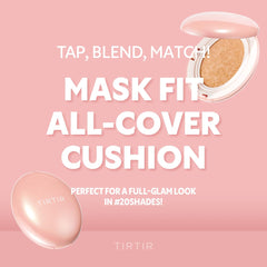 TIRTIR coverage closeup velvet matte finish conceals imperfections with long-lasting look.