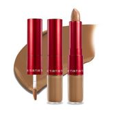 TIRTIR Glide&Hide liquid-tip application showing precise concealing for under eyes