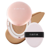TIRTIR Mask Fit All Cover Pink Cushion close-up showing full-coverage with skin-fit finish