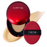 TIRTIR Mask Fit Red Cushion mini bottle close-up for portable coverage.