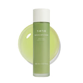 TIRTIR Matcha PDRN Toner bottle closeup highlighting a soothing, hydrating step for sensitive skin.