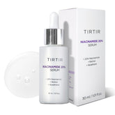 TIRTIR Niacinamide 20% serum bottle highlights pore refinement and even tone.