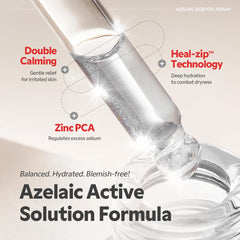 TIRTIR azelaic serum pump dispenser image demonstrates mess-free application