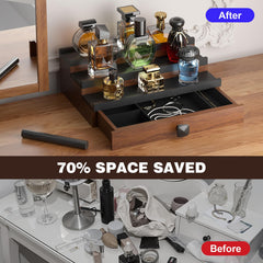 TIRYIUOU Cologne Organizer packaged box reveals ready-to-use gifting presentation.