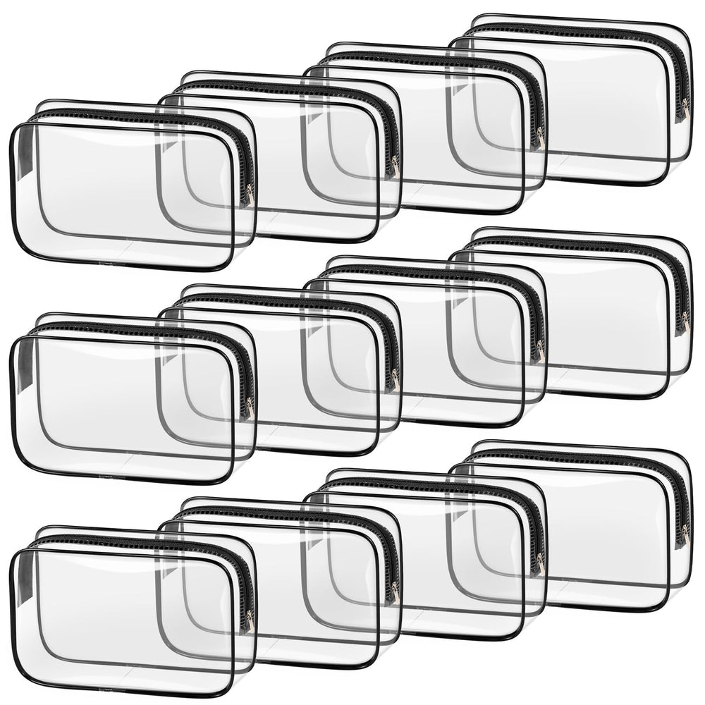 TISRATOK clear makeup bags travel set—transparent design for quick content check during travel.