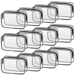TISRATOK clear makeup bags travel set—transparent design for quick content check during travel.