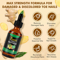 Tiuedu Ginger Nail Oil with applicator brush demonstrates daily use for strengthened nails