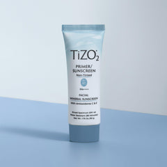 Packaging image of TIZO2 mineral sunscreen carton emphasizing reef-friendly claim