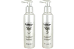 TJ's Lemongrass Coconut Body Oil bottle pour for easy application