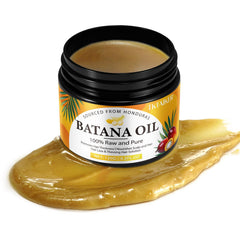 TKTALKER Batana Oil packaging label—organic sourcing from Honduras, Dr. Sebi heritage.
