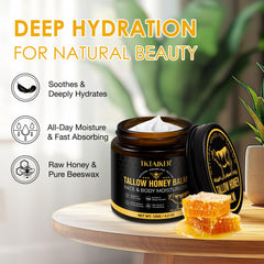 TKTALKER nourishing face balm application shows gentle hydration for sensitive skin.
