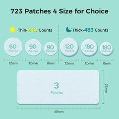 TKTK day patches on-face patch application for discreet daytime care