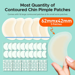 TKTK chin-patch-xl-on-chin-application demonstrates secure overnight wear on the jawline