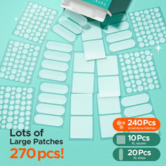 TKTK XL 60x20mm strip patch targets larger breakouts for broad coverage.