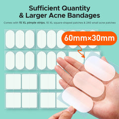 TKTK XL patch on the back provides full coverage for larger breakouts.