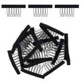 TKYPZY wig clips metal teeth closeup shows durable grip for secure hairstyles