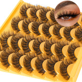 TNFVLONEINS natural mink lashes cat eye 14 pairs offer wispy volume for daily wear
