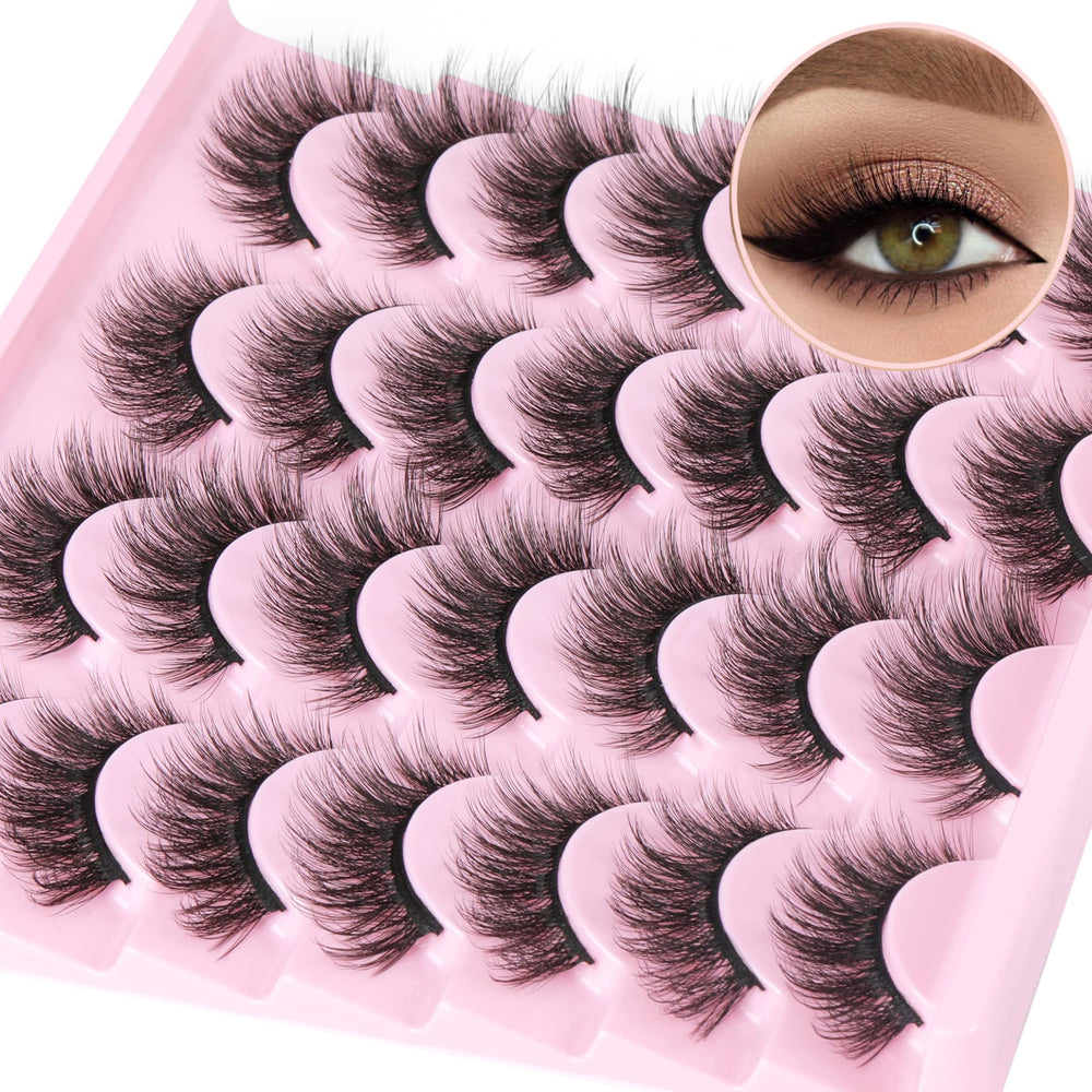 TNFVLONEINS 14-pairs lashes packaging close-up showing natural mink 14mm 3D volume
