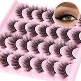 TNFVLONEINS 14-pairs lashes packaging close-up showing natural mink 14mm 3D volume