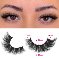 TNFVLONEINS 4D wispy lashes deliver natural-looking fullness.